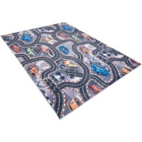 Dětský kusový koberec FLANNEL PRINTED - Auta