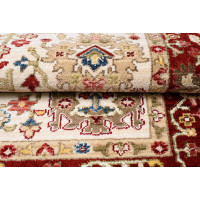 Kusový koberec RIVOLI Sivas - krémový/červený