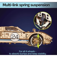 Ugears 3D dřevěné mechanické puzzle UGT-24 Endurance Racer