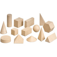 Wissner Dřevěná sada geometrických těles 14 ks