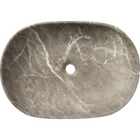 Sapho CALEO keramické umyvadlo na desku, 60x42cm, breccia mramor CA590BM