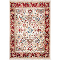 Kusový koberec RIVOLI Sivas - krémový/červený