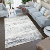Kusový koberec RIVOLI Woven - světle béžový/modrý