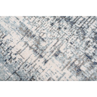 Kusový koberec RIVOLI Woven - světle béžový/modrý