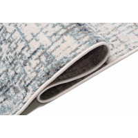 Kusový koberec RIVOLI Woven - světle béžový/modrý