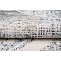 Kusový koberec RIVOLI Pattern - světle béžový/modrý