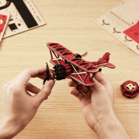 RoboTime 3D mechanická skládačka Dvojplošník s kyvadlem