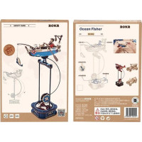 RoboTime 3D mechanická skládačka Rybářská loď s kyvadlem