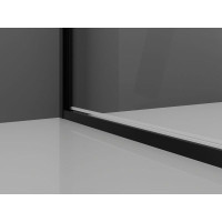 Sprchové dveře MEXEN EXO křídlové 65 cm - čiré - černé - 817-065-000-70-00