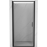 Sprchové dveře MEXEN EXO křídlové 80 cm - čiré - černé - 817-080-000-70-00