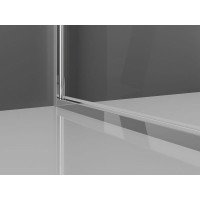 Sprchové dveře MEXEN EXO křídlové 60 cm - čiré - chromové - 817-060-000-01-00
