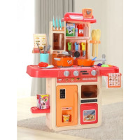 ECOTOYS Kuchyňka se zvuky a světly - růžová