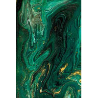 Kusový koberec TOSCANA Malachite - zelený/zlatý