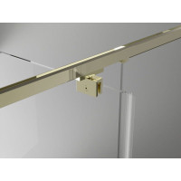 Sprchové dveře MEXEN EXO pivotové 100 cm - čiré - zlaté - 8181-100-000-50-00