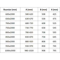 Sprchové dveře MEXEN EXO pivotové 80 cm - čiré - zlaté - 8181-080-000-50-00