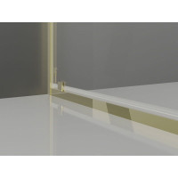 Sprchové dveře MEXEN EXO pivotové 85 cm - čiré - zlaté - 8181-085-000-50-00