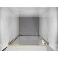 Sprchové dveře MEXEN EXO pivotové 65 cm - čiré - zlaté - 8181-065-000-50-00