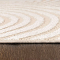 Kusový kulatý koberec MADISON Dunes - krémový/béžový