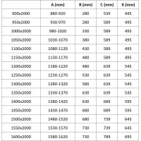 Sprchové dveře MEXEN EXO pivotové - dvoudílné - 155 cm - čiré - chromové - 819-155-000-01-00