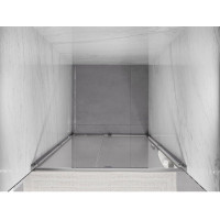 Sprchové dveře MEXEN EXO pivotové - dvoudílné - 115 cm - čiré - chromové - 819-115-000-01-00