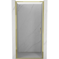Sprchové dveře MEXEN EXO křídlové 85 cm - čiré - zlaté - 817-085-000-50-00