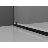 Sprchové dveře MEXEN EXO pivotové 70 cm - čiré - černé - 8181-070-000-70-00