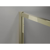 Sprchové dveře MEXEN EXO pivotové - dvoudílné - 120 cm - čiré - zlaté - 819-120-000-50-00