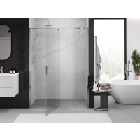 Sprchové dveře MEXEN EXO pivotové - dvoudílné - 135 cm - čiré - chromové - 819-135-000-01-00