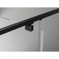 Sprchové dveře MEXEN EXO pivotové 100 cm - čiré - černé - 8181-100-000-70-00