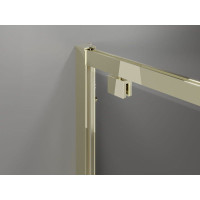 Sprchové dveře MEXEN EXO pivotové 60 cm - čiré - zlaté - 8181-060-000-50-00