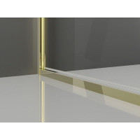 Sprchové dveře MEXEN EXO křídlové 75 cm - čiré - zlaté - 817-075-000-50-00