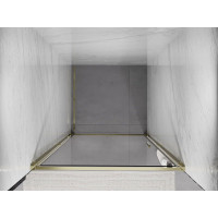Sprchové dveře MEXEN EXO křídlové 75 cm - čiré - zlaté - 817-075-000-50-00