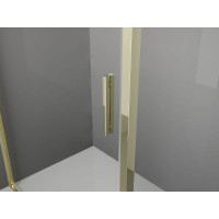 Sprchové dveře MEXEN EXO křídlové 90 cm - čiré - zlaté - 817-090-000-50-00