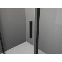 Sprchové dveře MEXEN EXO pivotové 70 cm - čiré - černé - 8181-070-000-70-00