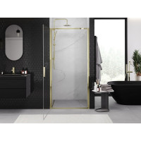 Sprchové dveře MEXEN EXO křídlové 70 cm - čiré - zlaté - 817-070-000-50-00