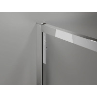 Sprchové dveře MEXEN EXO pivotové - dvoudílné - 130 cm - čiré - chromové - 819-130-000-01-00