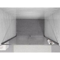 Sprchové dveře MEXEN EXO pivotové - dvoudílné - 140 cm - čiré - chromové - 819-140-000-01-00