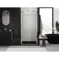 Sprchové dveře MEXEN EXO pivotové 60 cm - čiré - zlaté - 8181-060-000-50-00