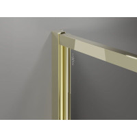 Sprchové dveře MEXEN EXO křídlové 75 cm - čiré - zlaté - 817-075-000-50-00