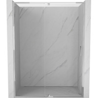Sprchové dveře MEXEN EXO pivotové - dvoudílné - 130 cm - čiré - chromové - 819-130-000-01-00