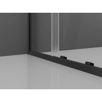 Sprchové dveře MEXEN EXO posuvné 95 cm - čiré - černé - 8151-095-000-70-00
