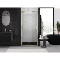 Sprchové dveře MEXEN EXO posuvné 125 cm - čiré - zlaté - 8151-125-000-50-00