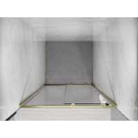 Sprchové dveře MEXEN EXO posuvné 105 cm - čiré - zlaté - 8151-105-000-50-00