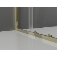 Sprchové dveře MEXEN EXO posuvné 135 cm - čiré - zlaté - 8151-135-000-50-00