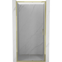 Sprchové dveře MEXEN EXO posuvné 95 cm - čiré - zlaté - 8151-095-000-50-00