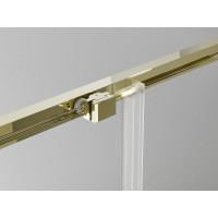 Sprchové dveře MEXEN EXO posuvné 115 cm - čiré - zlaté - 8151-115-000-50-00