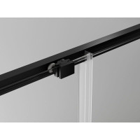 Sprchové dveře MEXEN EXO posuvné 90 cm - čiré - černé - 8151-090-000-70-00