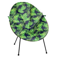 Voděodolný podsedák do zahradního křesla ACAPULCO 91x72 cm - Monstera