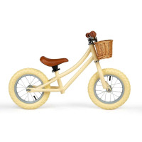 Bigjigs Toys Balanční odrážedlo krémové