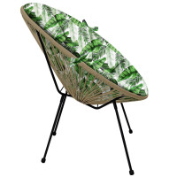 Voděodolný podsedák do zahradního křesla ACAPULCO 91x72 cm - Listy banánovníku